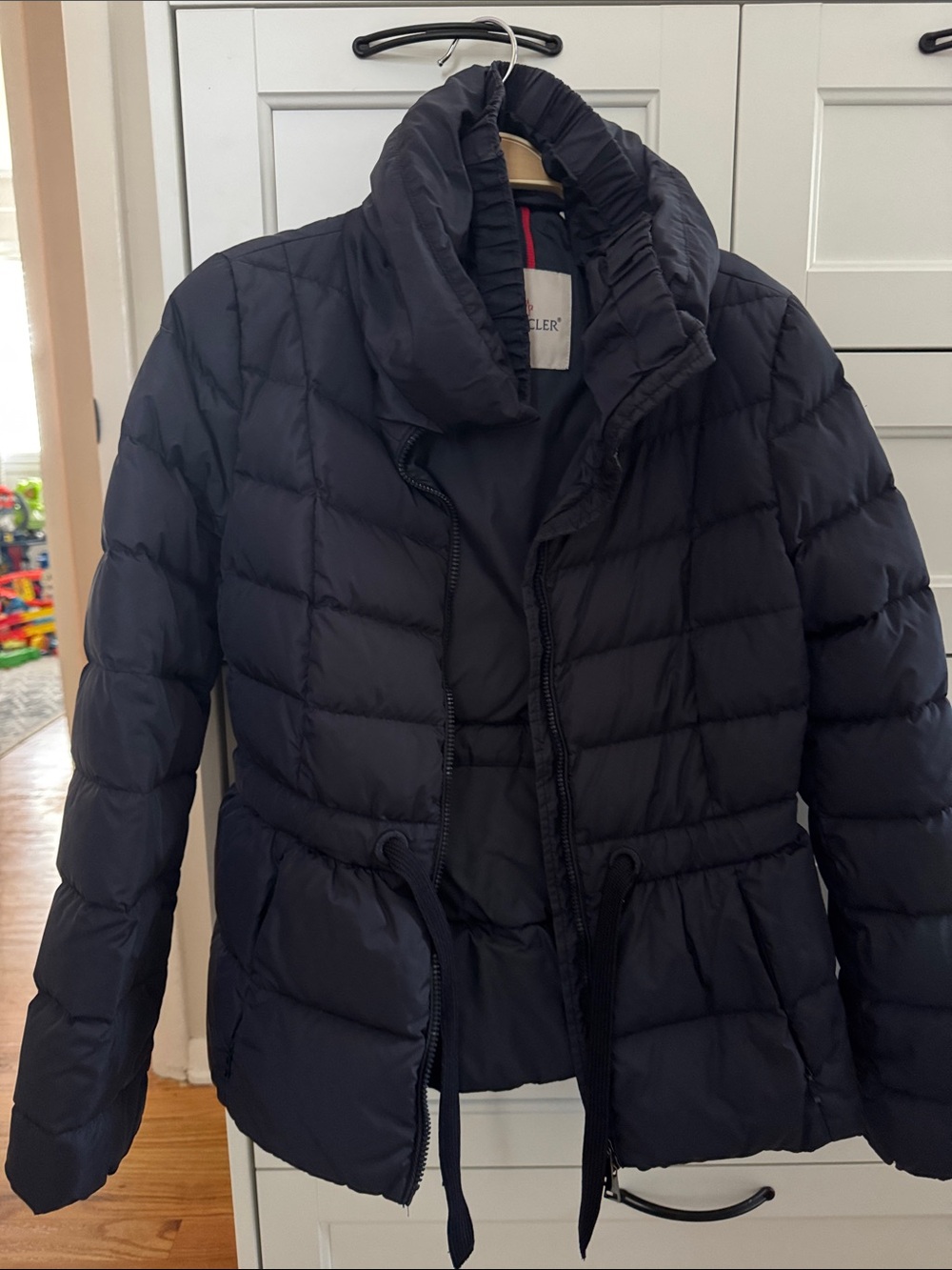 Moncler Women's Dark Navy Quilted Puffer Jacket